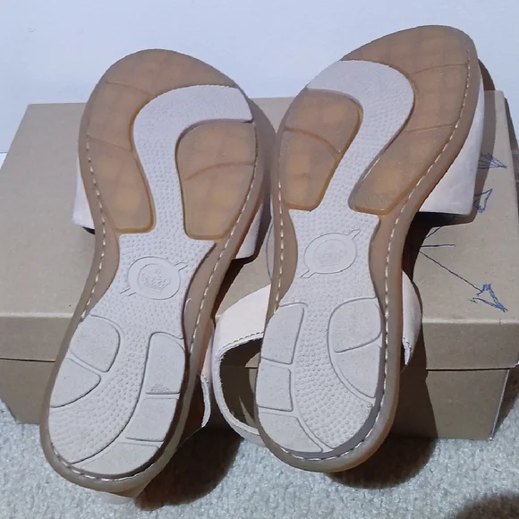 Born Light Tan Leather Open-Toe Sandals Womens 8 - Picture 5 of 9